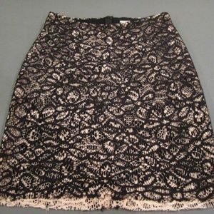 Triple Layered Skirt - Black/Cream - Size L